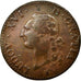 Moneda, Francia, Louis XVI, Sol ou sou, Sol, 1791, Lille, BC+, Cobre, KM:578.16
