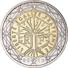 França, 2 Euro, 2010, Paris, BU, MS(65-70), Bimetálico, Gadoury:8a., KM:1414