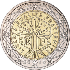 France, 2 Euro, 2010, Paris, BU, FDC, Bi-Metallic, Gadoury:8a., KM:1414