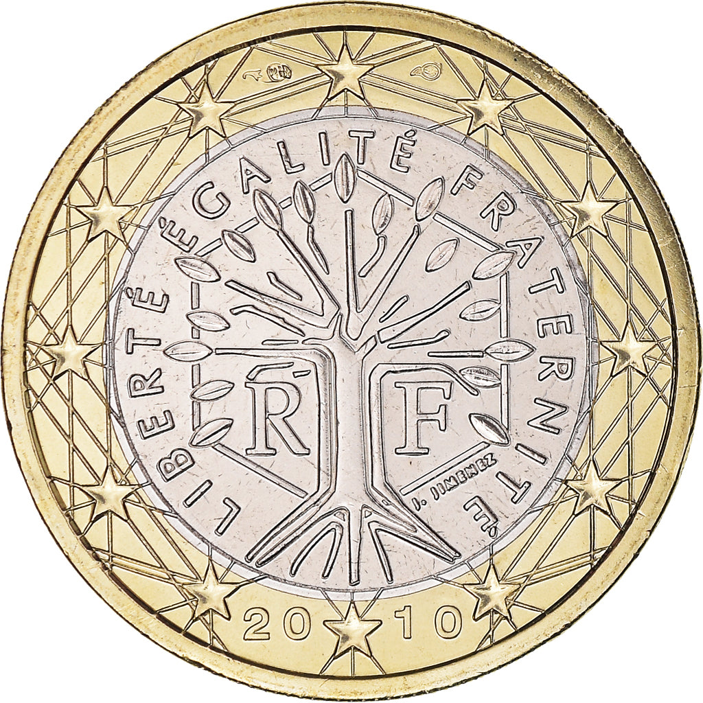 Frankrijk, Euro, 2010, Paris, BU, FDC, Bi-Metallic, Gadoury:7a., KM:1413