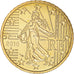 France, 50 Euro Cent, 2010, Paris, BU, MS(65-70), Brass, Gadoury:6a., KM:1412