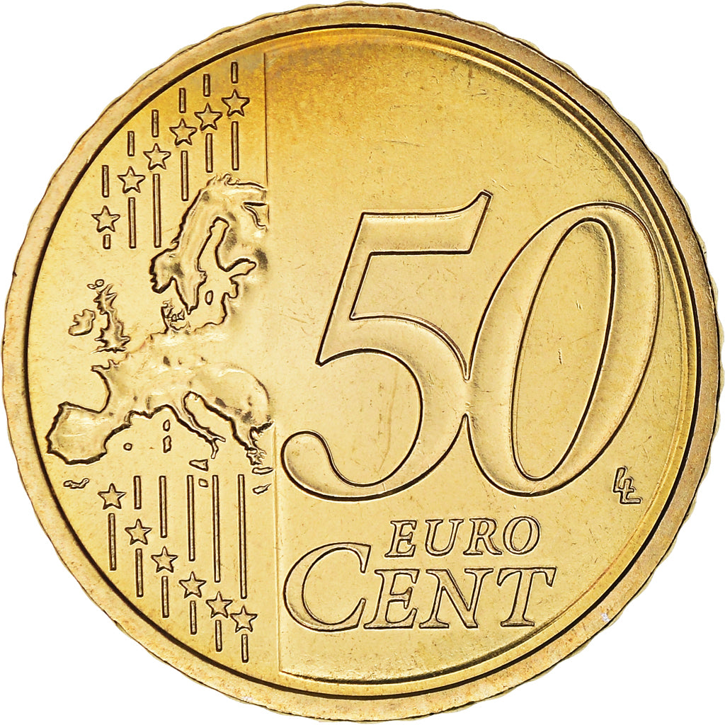 França, 50 Euro Cent, 2010, Paris, BU, MS(65-70), Latão, Gadoury:6a., KM:1412