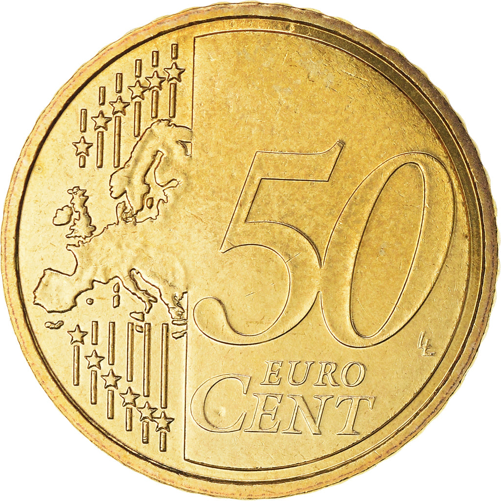 France, 50 Euro Cent, 2007, Paris, BU, MS(65-70), Brass, Gadoury:6a., KM:1412