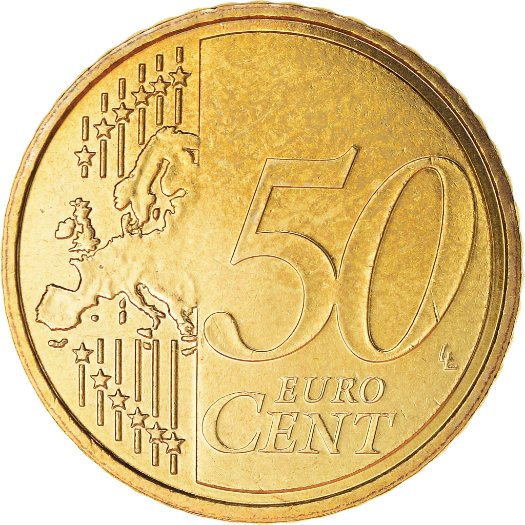 France, 50 Euro Cent, 2007, Paris, BU, MS(65-70), Brass, Gadoury:6a., KM:1412