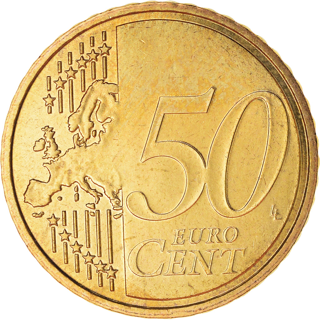 France, 50 Euro Cent, 2007, Paris, BU, MS(65-70), Brass, Gadoury:6a., KM:1412