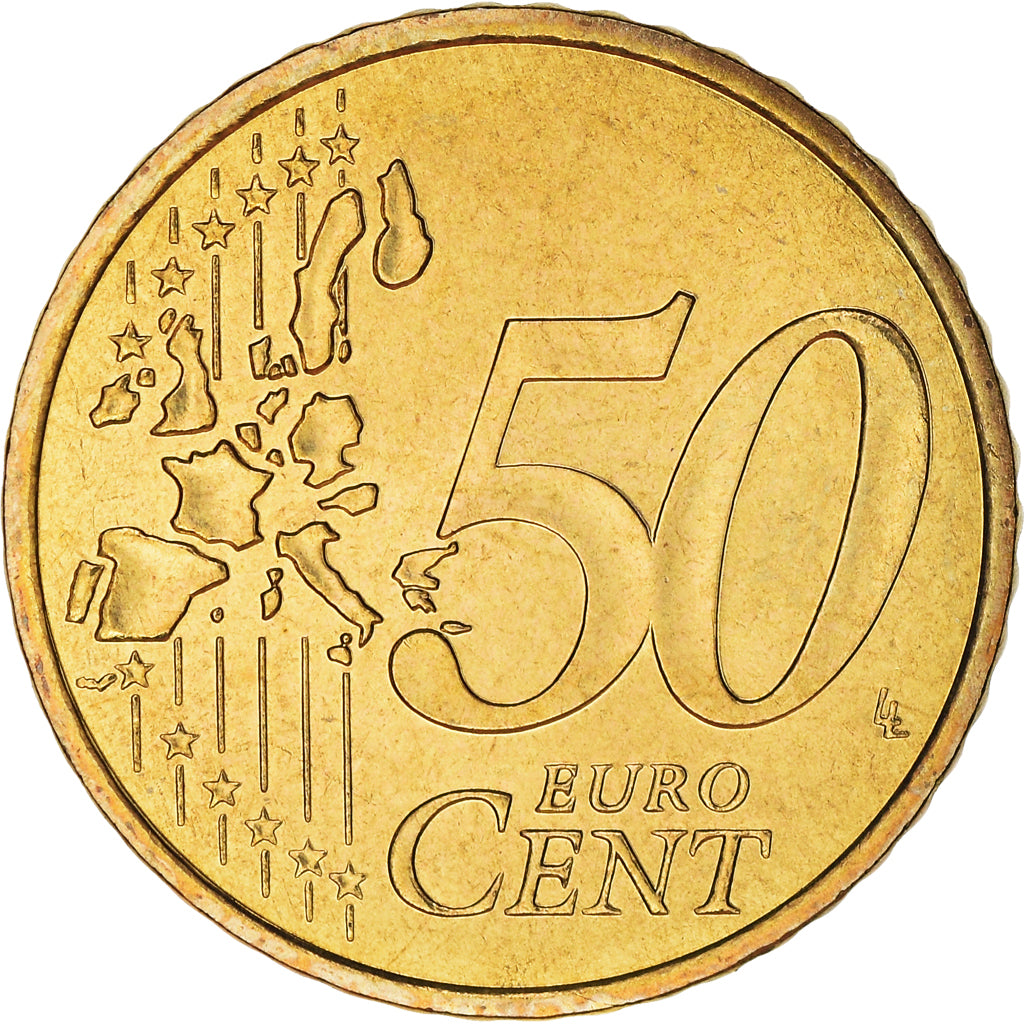 France, 50 Euro Cent, 1999, Paris, BU, FDC, Laiton, KM:1287