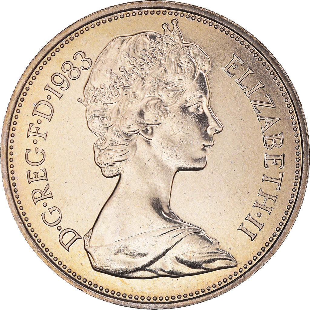 Moneta, Gran Bretagna, Elizabeth II, 10 Pence, 1983, BU, SPL+, Rame-nichel