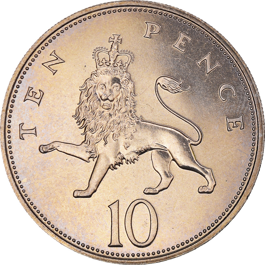 Moneta, Gran Bretagna, Elizabeth II, 10 Pence, 1983, BU, SPL+, Rame-nichel