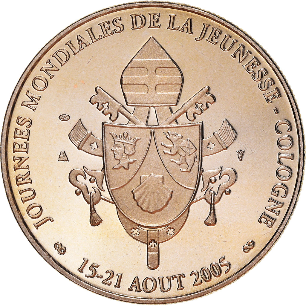 Vatikan, Medaille, Benoit XVI, Journées mondiales de la jeunesse, Cologne