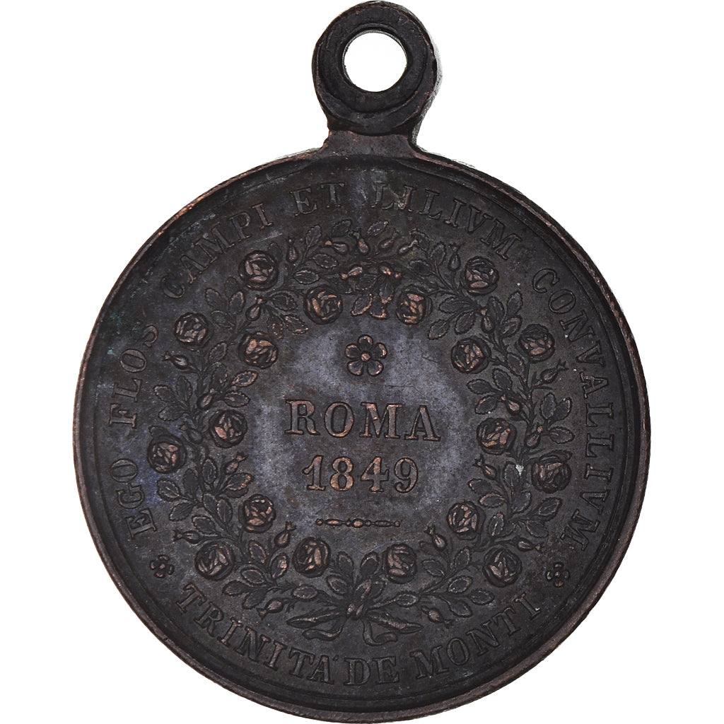 Vaticano, medaglia, Pie XI, Roma, 1849, Cerbara, BB+, Bronzo