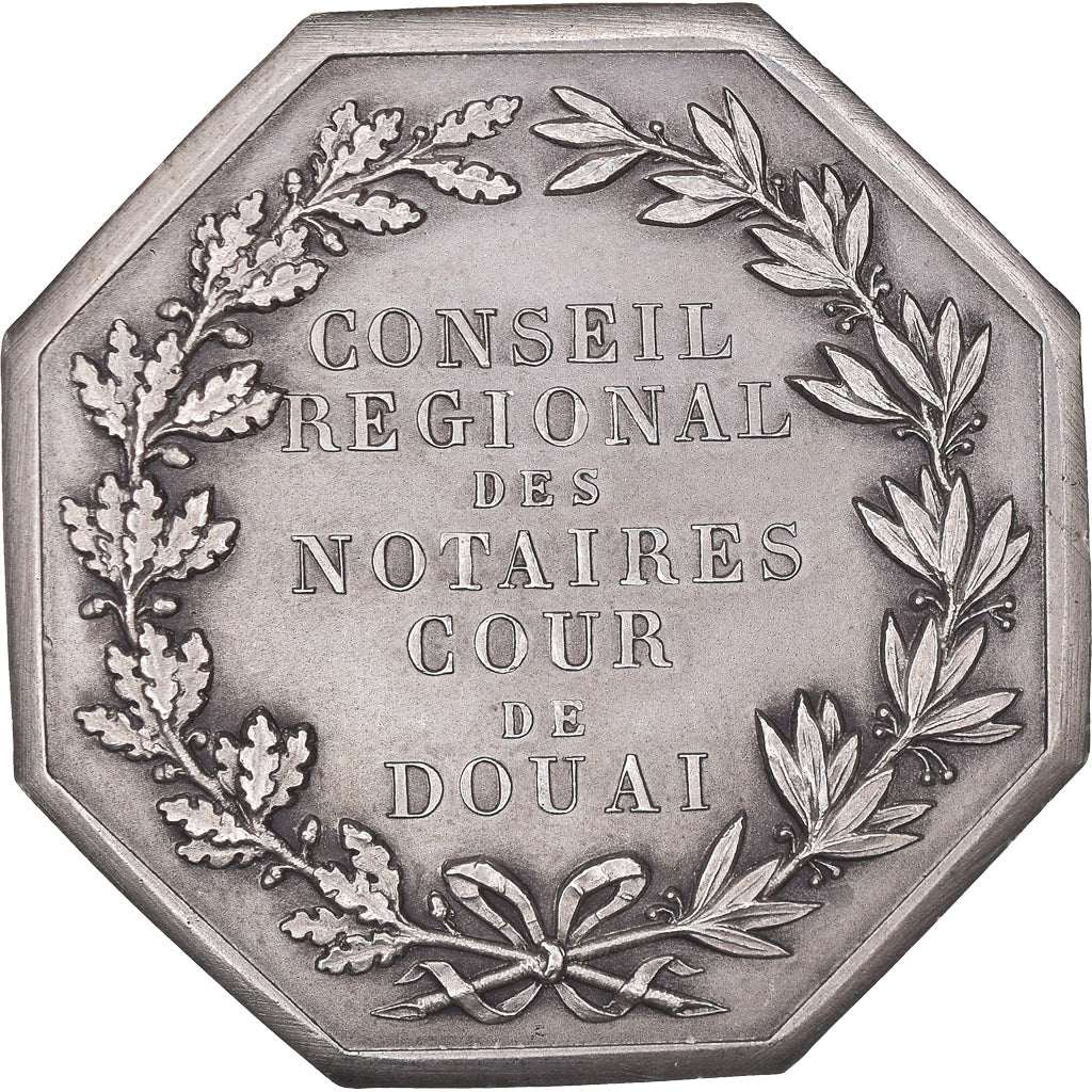France, Token, Conseil Régional des Notaires de la Cour de Douai, 1890, MS(63)