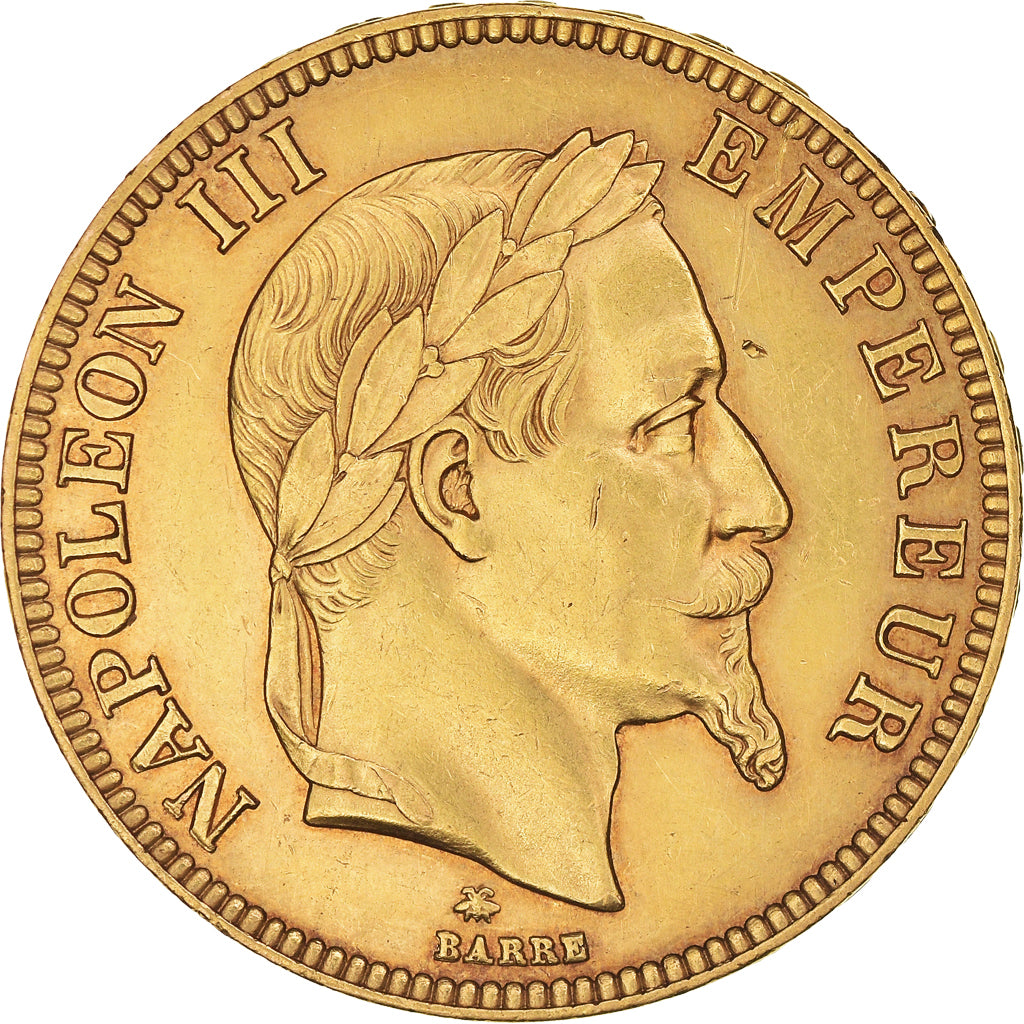 Munten, Frankrijk, Napoleon III, Napoléon III, 100 Francs, 1868, Paris, ZF+