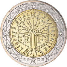 Frankreich, 2 Euro, 2003, Paris, BU, STGL, Bi-Metallic, KM:1289