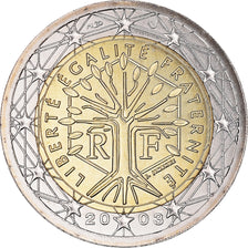 France, 2 Euro, 2003, Paris, BU, FDC, Bimétallique, KM:1289