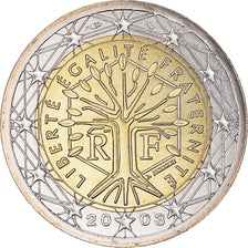 France, 2 Euro, 2003, Paris, BU, MS(65-70), Bi-Metallic, KM:1289