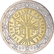 France, 2 Euro, 2003, Paris, BU, MS(65-70), Bi-Metallic, KM:1289