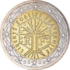 France, 2 Euro, 2003, Paris, BU, FDC, Bimétallique, KM:1289
