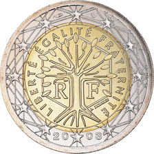 Frankreich, 2 Euro, 2003, Paris, BU, STGL, Bi-Metallic, KM:1289
