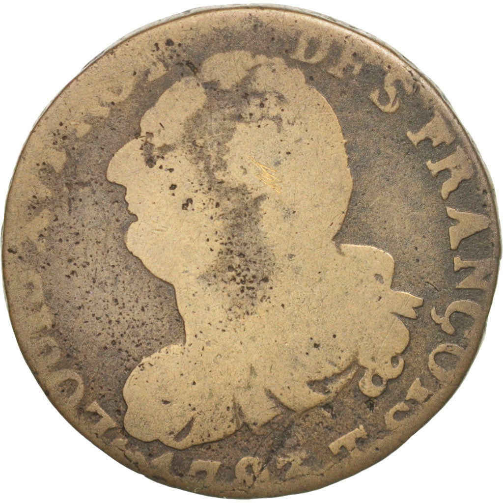 France, 6 deniers françois, 6 Deniers, 1793, Nantes, VG(8-10), Bronze, KM:610.5