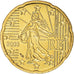 France, 20 Euro Cent, 2003, Paris, BU, MS(65-70), Brass, KM:1286