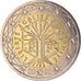 Francja, 2 Euro, 2002, Paris, BU, MS(65-70), Bimetaliczny, Gadoury:8., KM:1289
