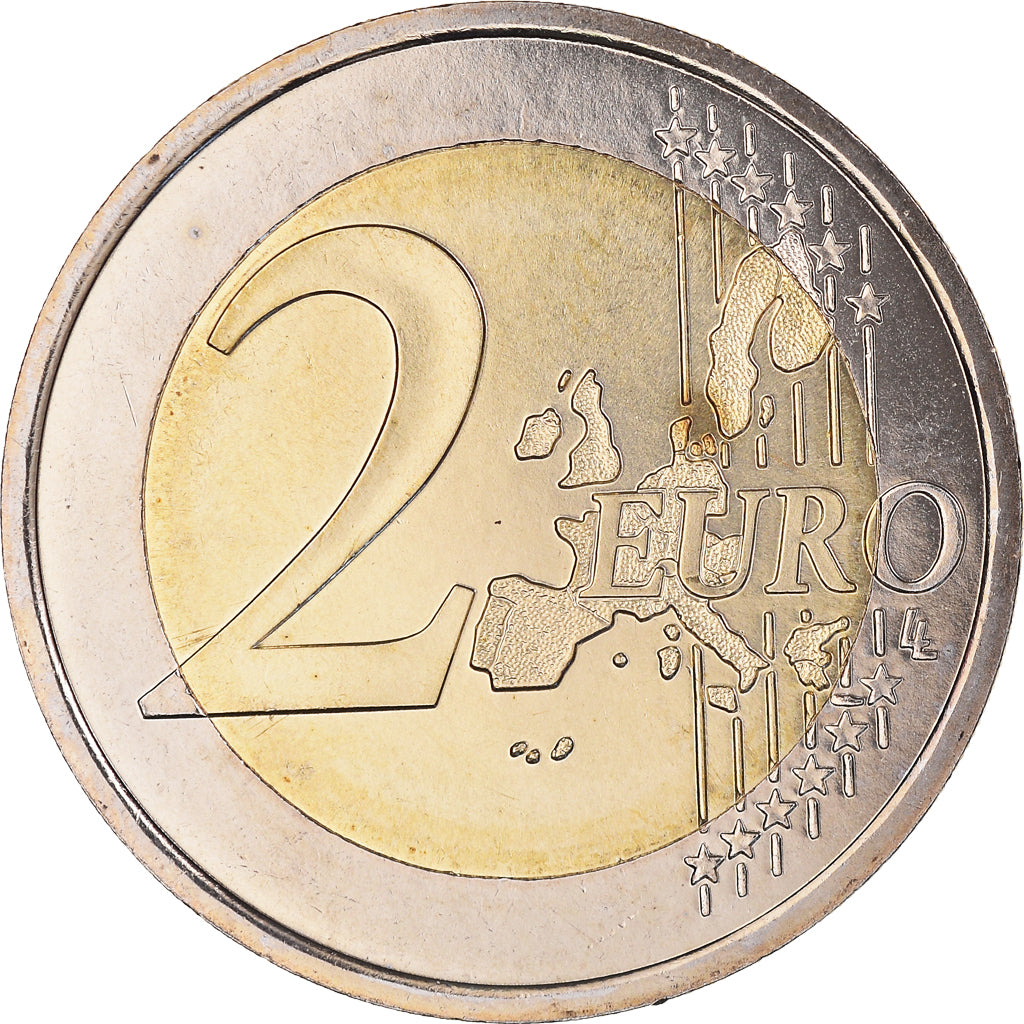 Francja, 2 Euro, 2002, Paris, BU, MS(65-70), Bimetaliczny, Gadoury:8., KM:1289