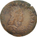 France, Louis XIV, Liard de France au buste juvénile, deuxième type, KM 192.8