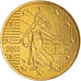 France, 50 Euro Cent, 2002, Paris, BU, MS(65-70), Brass, KM:1287
