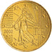 França, 50 Euro Cent, 2002, Paris, BU, MS(65-70), Latão, KM:1287