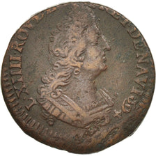 Coin, France, Louis XIV, Liard de France au buste âgé, troisième type, Liard