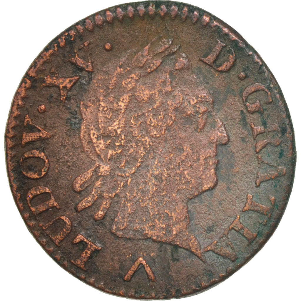 France, Louis XV, Liard à la vieille tête, Liard, 1769, Lille, F(12-15),KM543.11