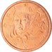 França, 5 Euro Cent, 2002, Paris, BU, MS(65-70), Aço Cromado a Cobre, KM:1284