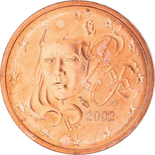 France, 2 Euro Cent, 2002, Paris, BU, MS(65-70), Copper Plated Steel, Gadoury:2
