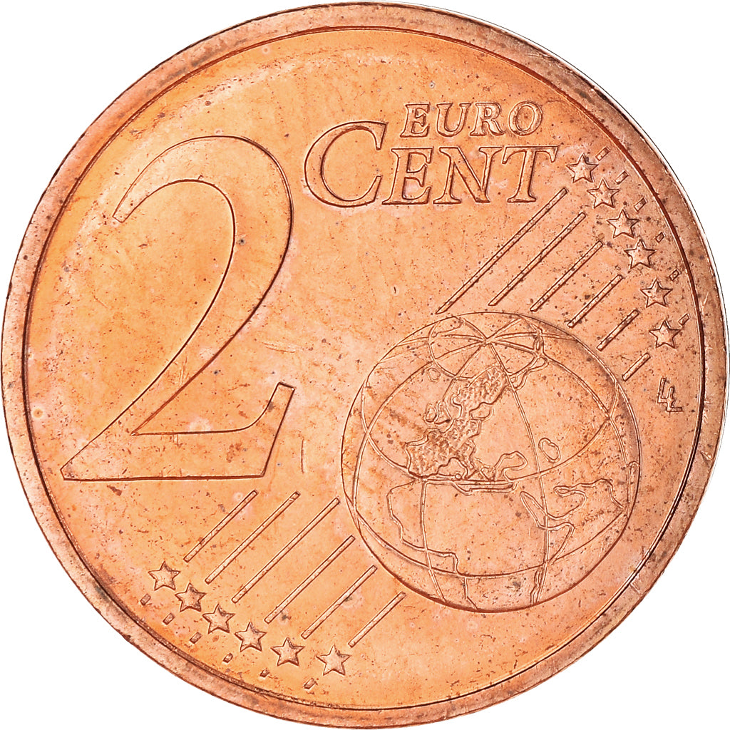 France, 2 Euro Cent, 2002, Paris, BU, MS(65-70), Copper Plated Steel, Gadoury:2