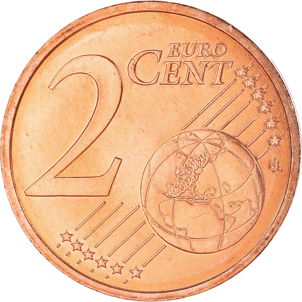 France, 2 Euro Cent, 2002, Paris, BU, MS(65-70), Copper Plated Steel, Gadoury:2