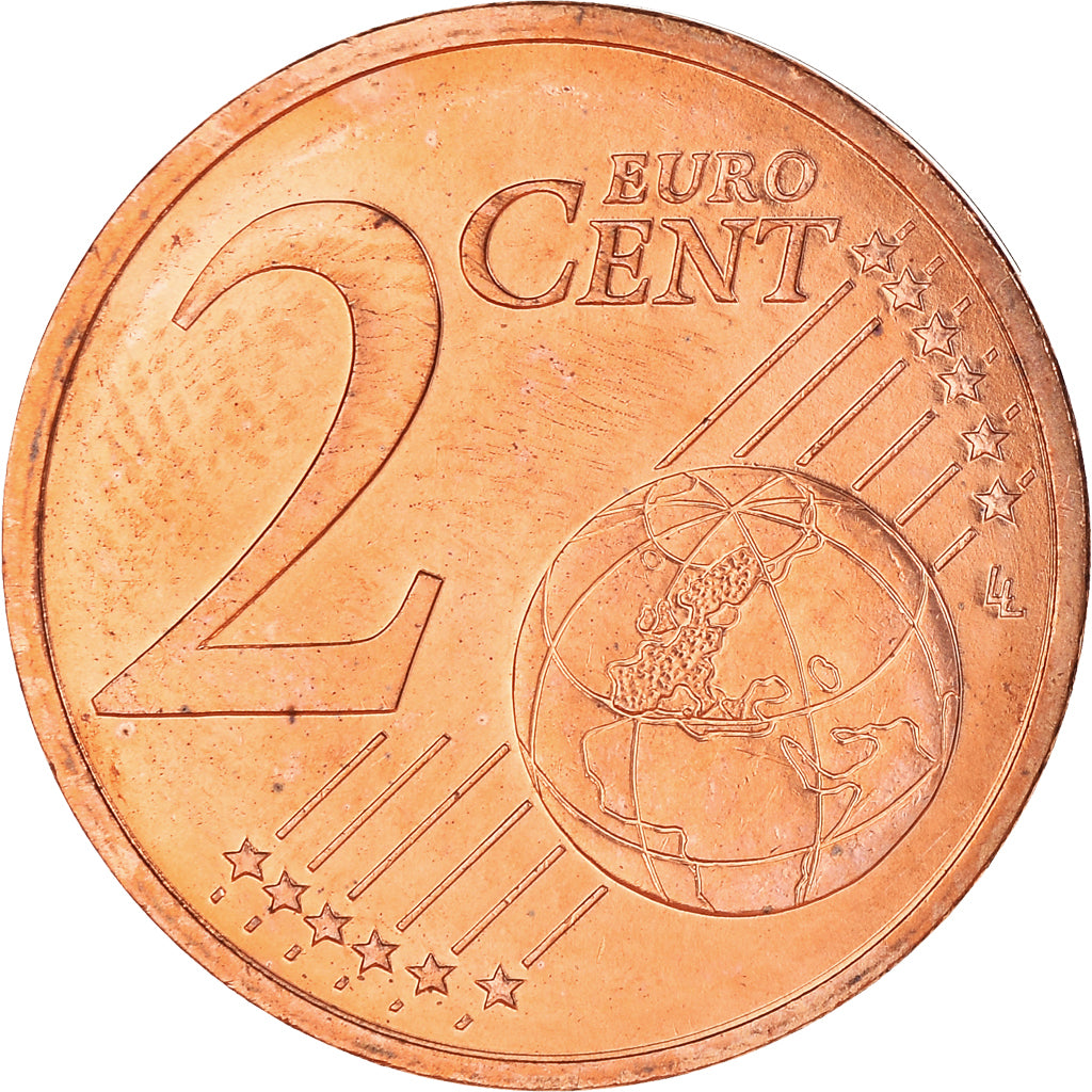 France, 2 Euro Cent, 2002, Paris, BU, MS(65-70), Copper Plated Steel, Gadoury:2