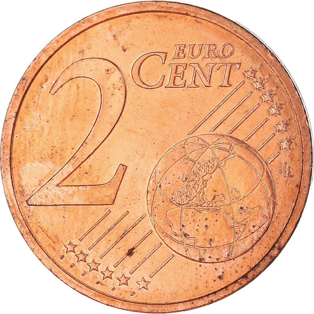 France, 2 Euro Cent, 2002, Paris, BU, MS(65-70), Copper Plated Steel, Gadoury:2