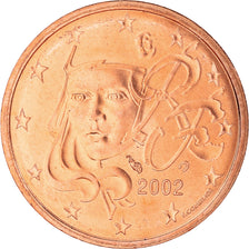 France, 2 Euro Cent, 2002, Paris, BU, MS(65-70), Copper Plated Steel, Gadoury:2
