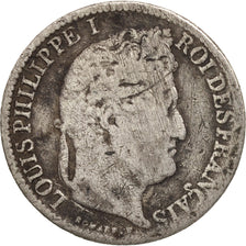 France, Louis-Philippe, 1/2 Franc, 1841, Paris, VG(8-10), Silver, KM:741.1