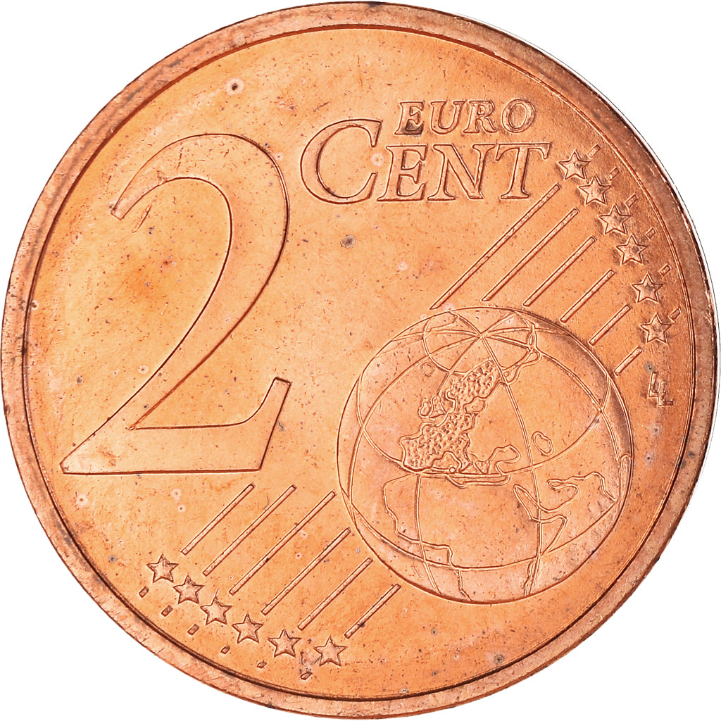France, 2 Euro Cent, 2002, Paris, BU, FDC, Cuivre plaqué acier, Gadoury:2