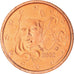 França, Euro Cent, 2002, Paris, BU, MS(65-70), Aço Cromado a Cobre, KM:1282