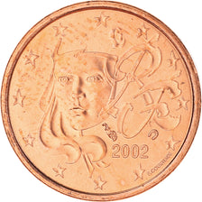 France, Euro Cent, 2002, Paris, BU, FDC, Cuivre plaqué acier, KM:1282