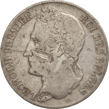 Belgium, Leopold I, 2 Francs, 2 Frank, 1844, F(12-15), Silver, KM:9.2