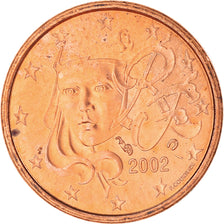 France, Euro Cent, 2002, Paris, BU, FDC, Cuivre plaqué acier, KM:1282