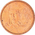 France, Euro Cent, 2002, Paris, BU, FDC, Cuivre plaqué acier, KM:1282
