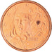 França, Euro Cent, 2002, Paris, BU, MS(64), Aço Cromado a Cobre, KM:1282