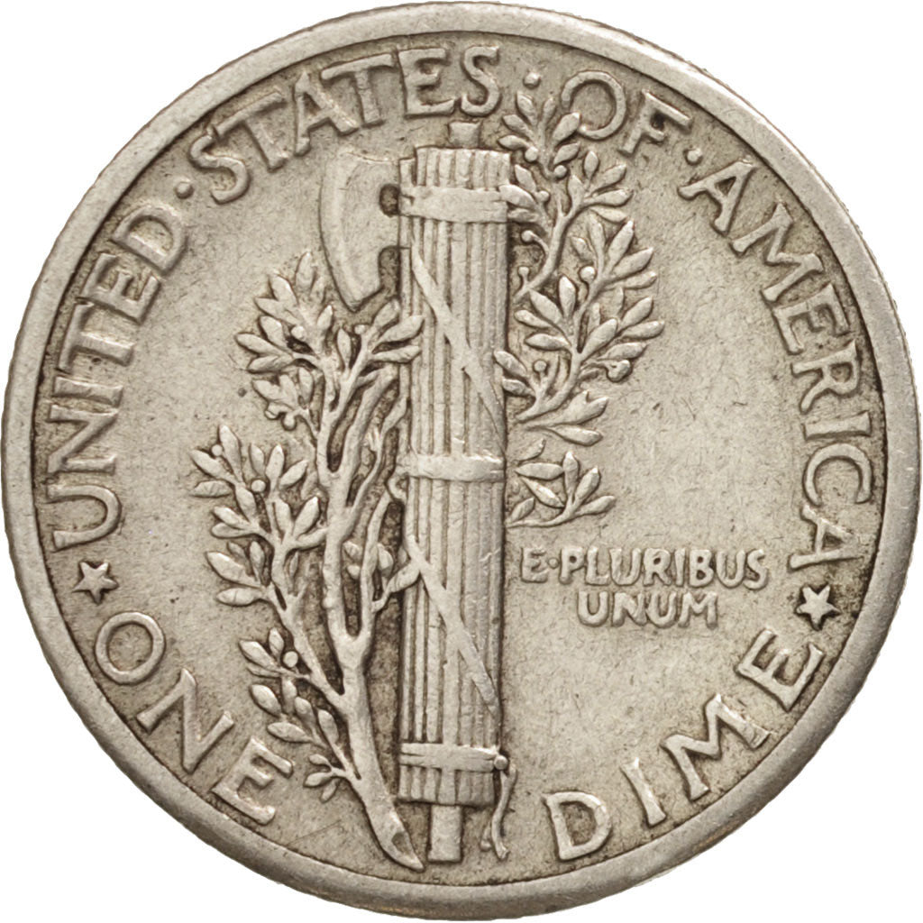 Stati Uniti, Mercury Dime, Dime, 1934, U.S. Mint, Philadelphia, BB,Argento,KM140