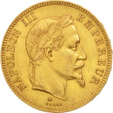 France, Napoléon III, 100 Francs, 1862, Paris, AU(55-58), Gold, KM 802.1