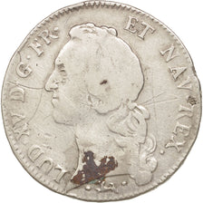 France, Louis XV, Écu au bandeau, Ecu, 1746, Bayonne, F(12-15), Silver, KM512.12