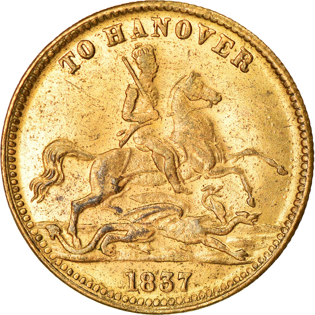 United Kingdom , Token, Victoria, To Hanover, 1856, EF(40-45), Brass